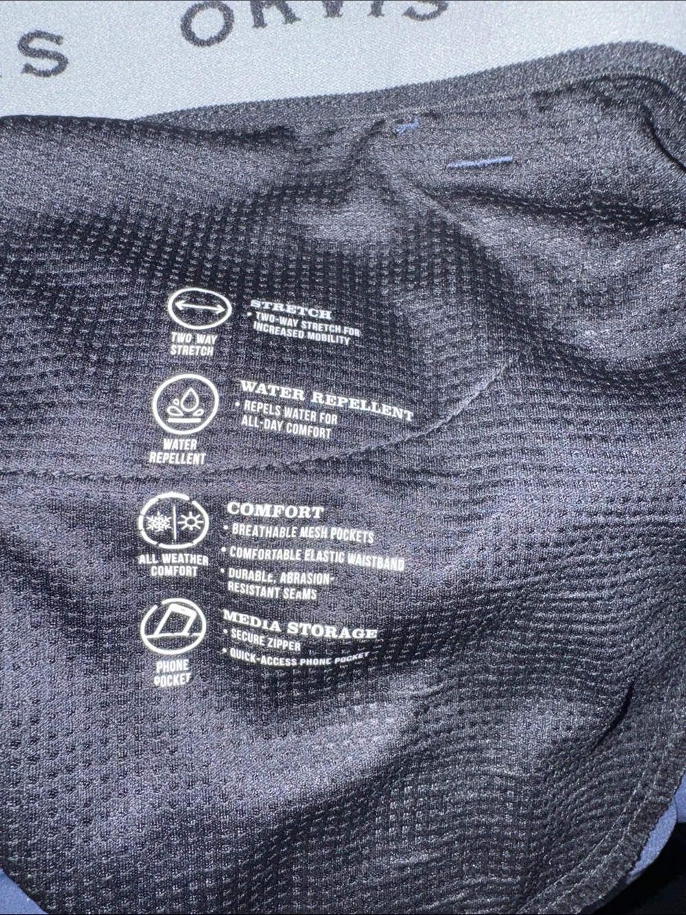 Orvis Navy Cargo Travel Pants Sz 40x32 Gorpcore hiking outdoors trekking